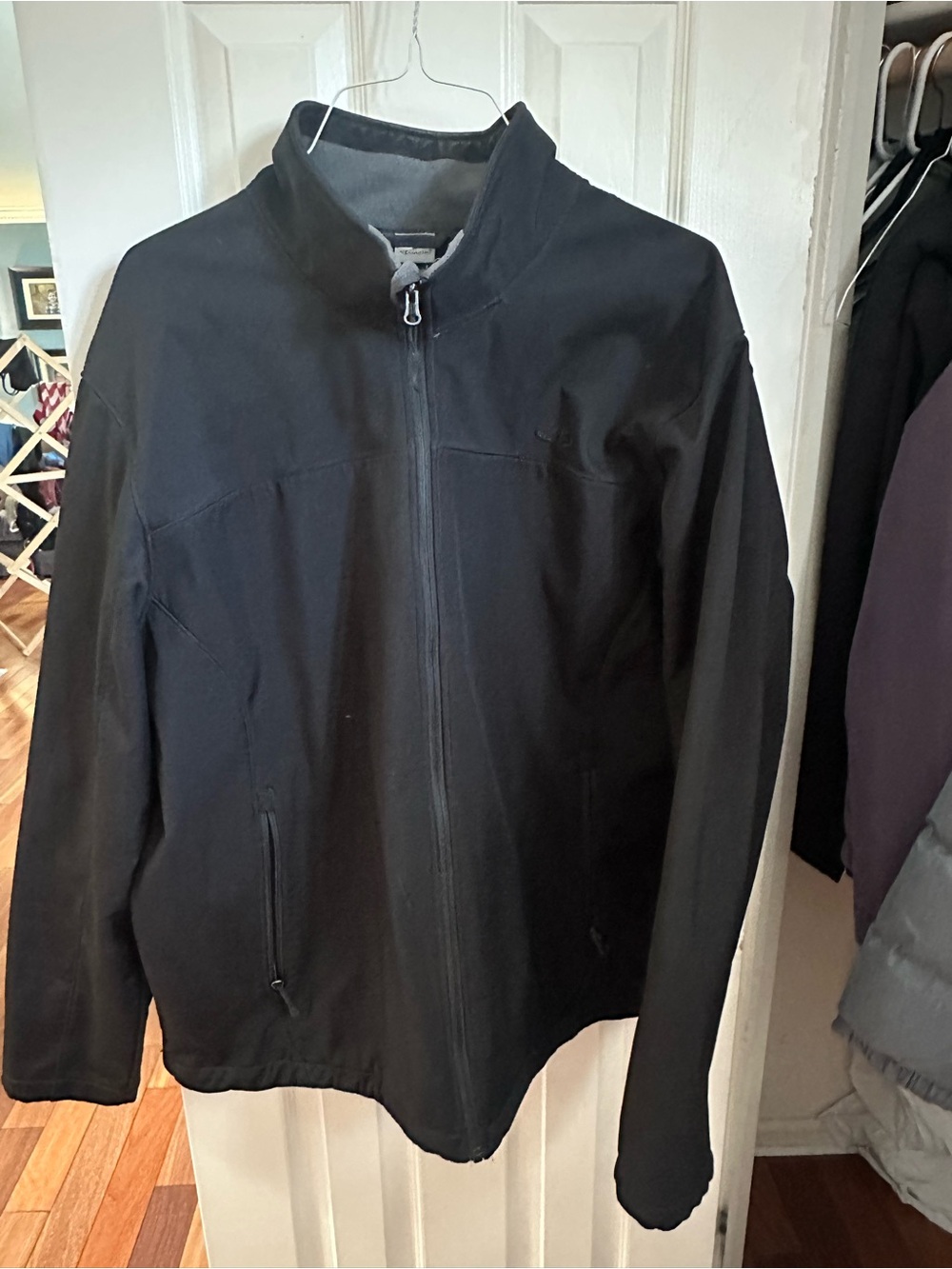 Champion Men's Black Lightweight Zip-Front Shirt Jacket